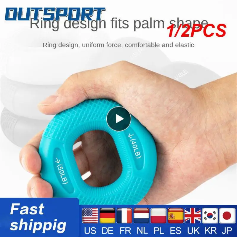 1/2PCS Silicone Adjustable Hand Grip 20-80LB Gripping Ring Finger Forearm Trainer Carpal Expander Muscle Workout Exercise Gym
1/2PCS Silicone Adjustable Hand Grip 20-80LB Gripping Ring Finger Forearm Trainer Carpal Expander Muscle Workout Exercise Gym