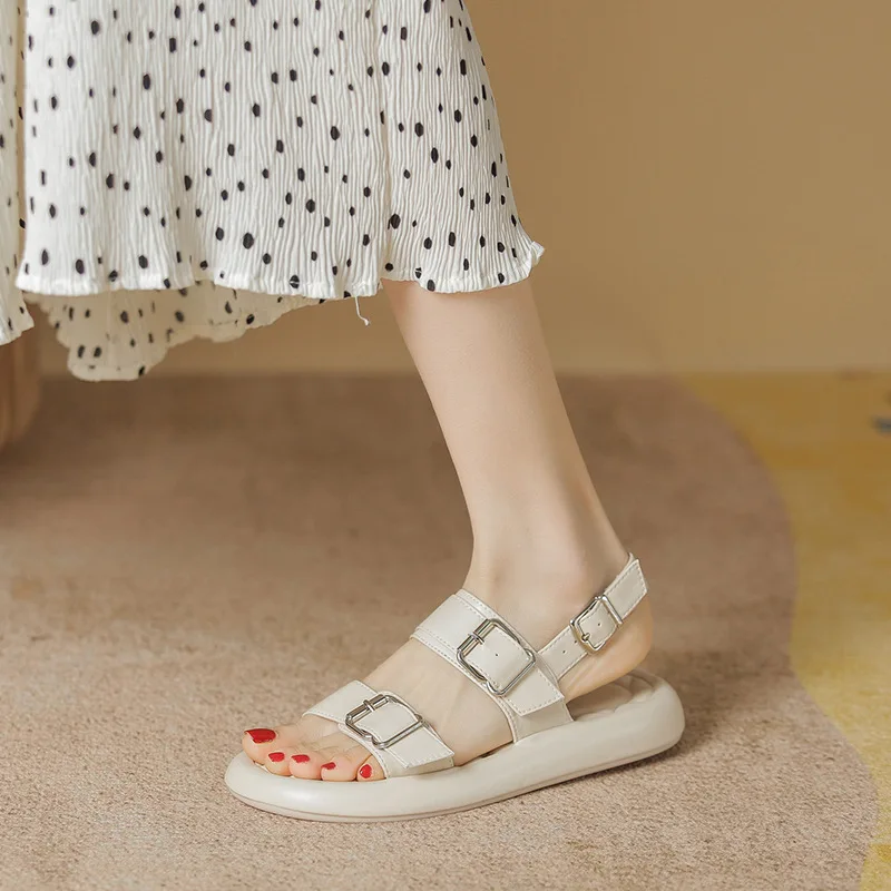 35-40 Black Beige Green Sandals Women Shoes 2023 Summer New Flat Sandals Open Toe 
35-40 Black Beige Green Sandals Women Shoes 2023 Summer New Flat Sandals Open Toe