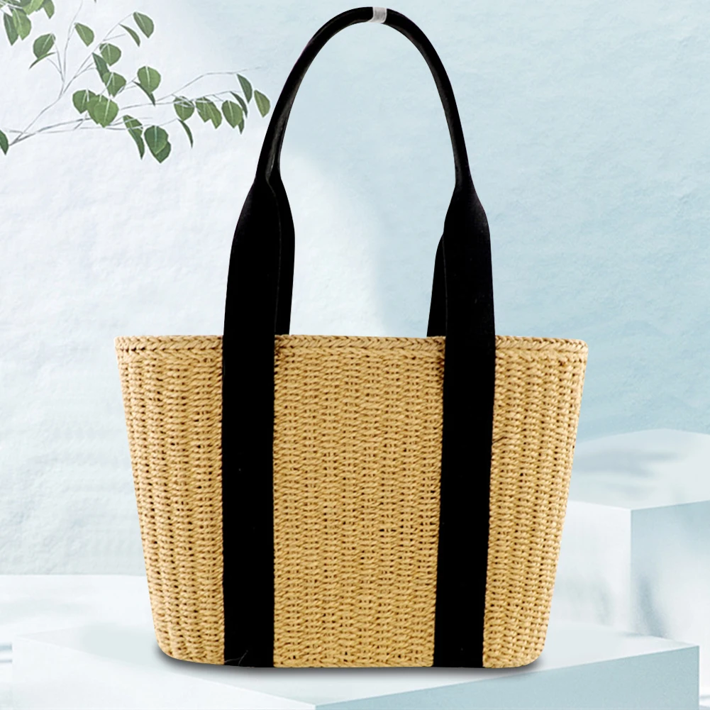 Women Straw Woven Shoulder Bag Solid Color Shoulder Summer Woven Pouch for Women Handmade Traveling Handbags
Women Straw Woven Shoulder Bag Solid Color Shoulder Summer Woven Pouch for Women Handmade Traveling Handbags