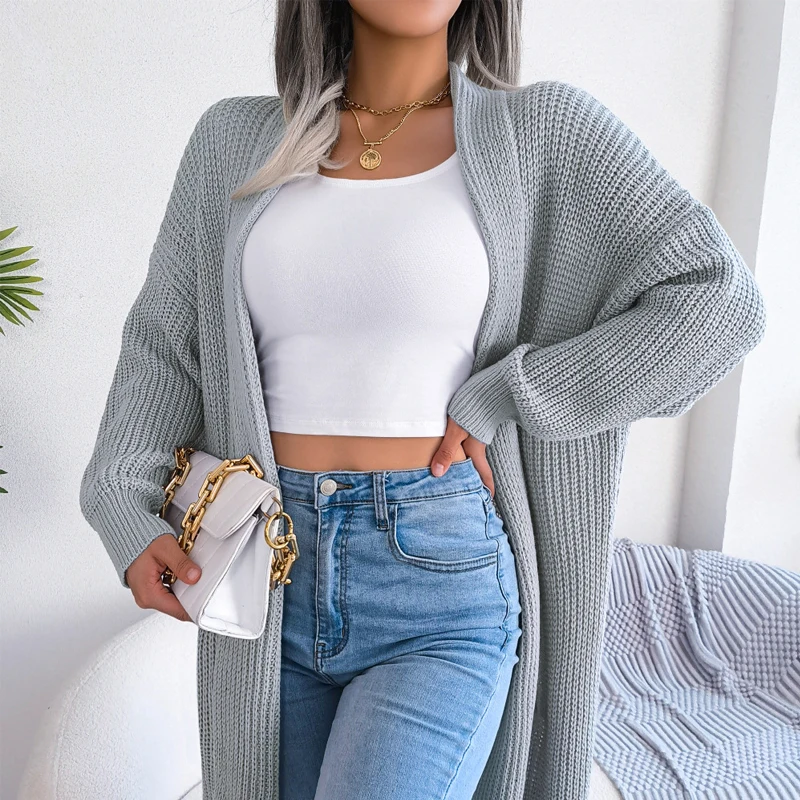 Women's Sweater Cardigan Casual Retro Loose Sweater Coat Solid Color Autumn and Winter Warm Casual Office Ladies Long Cardigan
Women's Sweater Cardigan Casual Retro Loose Sweater Coat Solid Color Autumn and Winter Warm Casual Office Ladies Long Cardigan