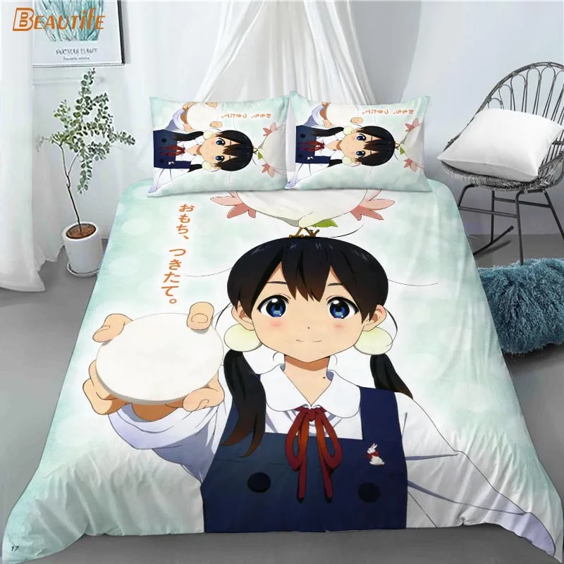 3D KPOP Tamako Market Bedding Set Duvet Cover Bedclothes 180X200CM 180X220CM Comforter Cover With Pillowcase For Kids Home 1228
3D KPOP Tamako Market Bedding Set Duvet Cover Bedclothes 180X200CM 180X220CM Comforter Cover With Pillowcase For Kids Home 1228