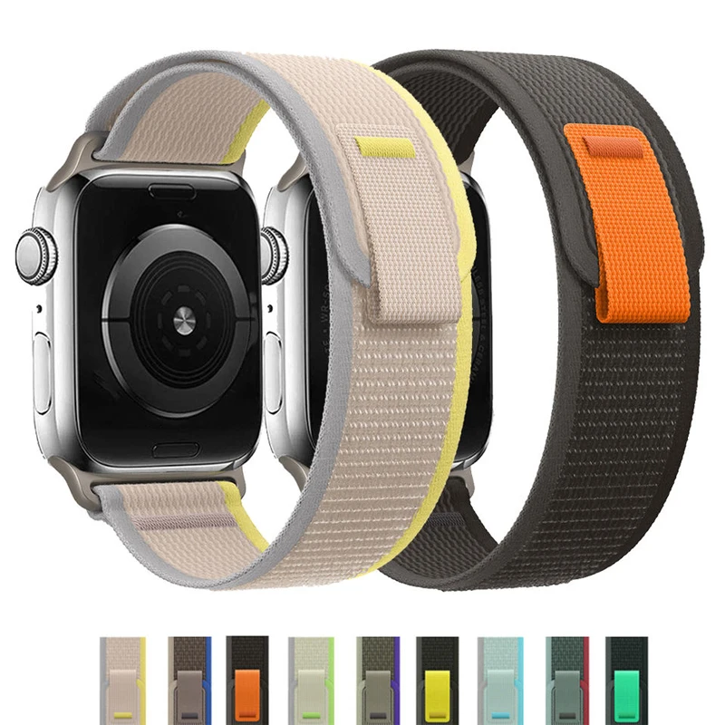 Nylon strap for trail loop apple watch band ultra 49mm 45mm 41mm 44mm 40mm 42mm 38 40 44 45 mm bracelet iwatch series 3 se 6 7 8 
Nylon strap for trail loop apple watch band ultra 49mm 45mm 41mm 44mm 40mm 42mm 38 40 44 45 mm bracelet iwatch series 3 se 6 7 8
