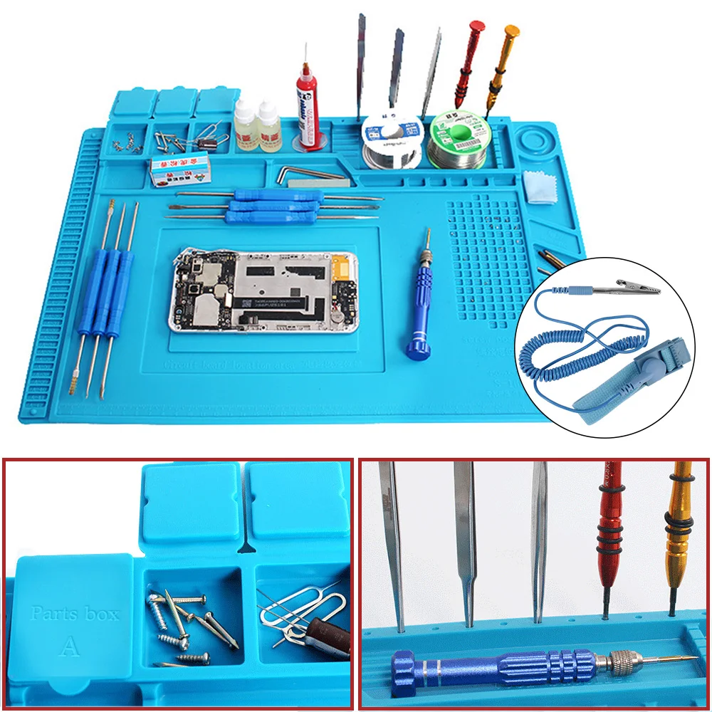 Magnetic Heat-Resistant for BGA Soldering Station Silicone Repair Pad Adsorption Soldering Mat Platform
Magnetic Heat-Resistant for BGA Soldering Station Silicone Repair Pad Adsorption Soldering Mat Platform