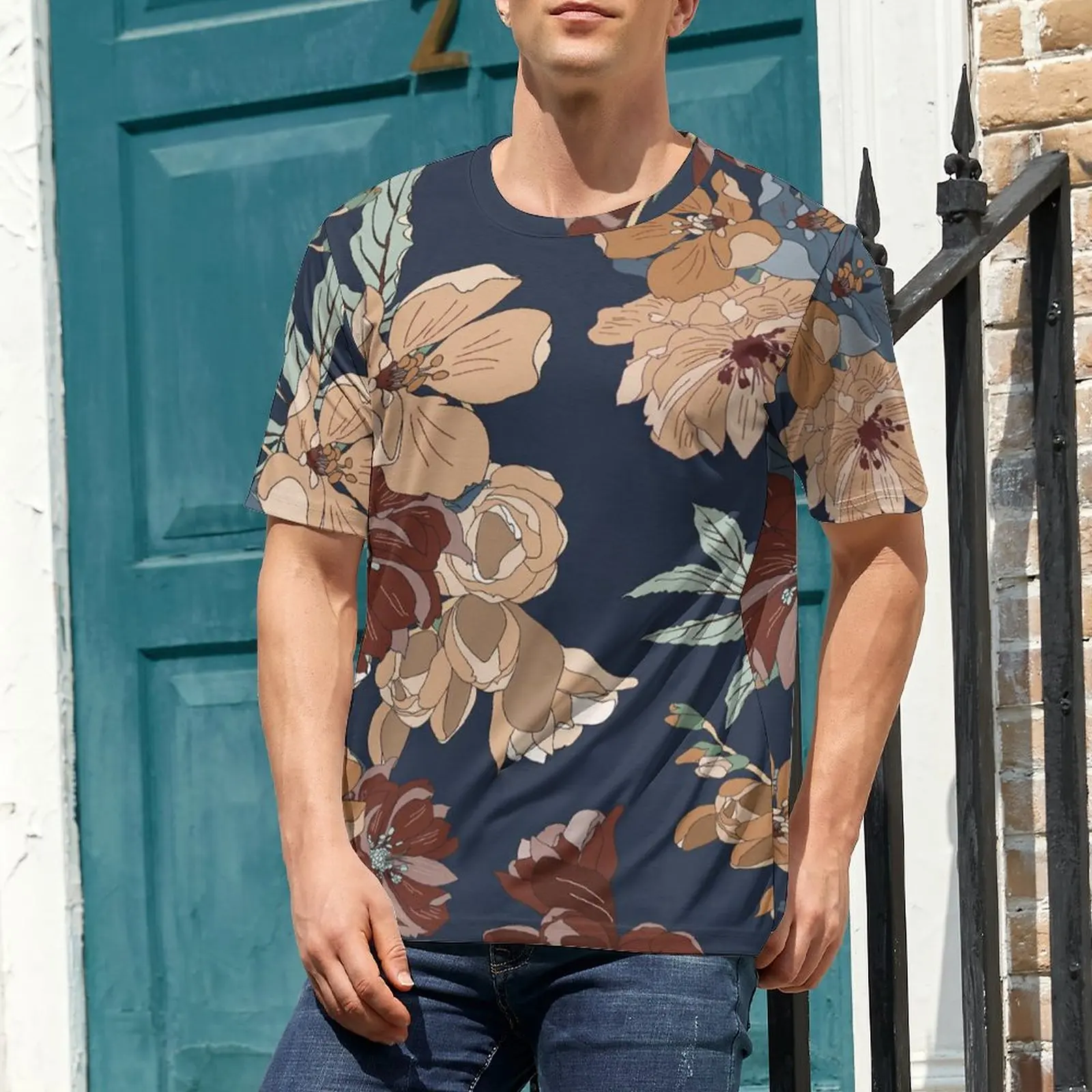 Men's Solid Color Round Neck Patterned Short Sleeve T-Shirt Breathable Cotton Fabric
Men's Solid Color Round Neck Patterned Short Sleeve T-Shirt Breathable Cotton Fabric