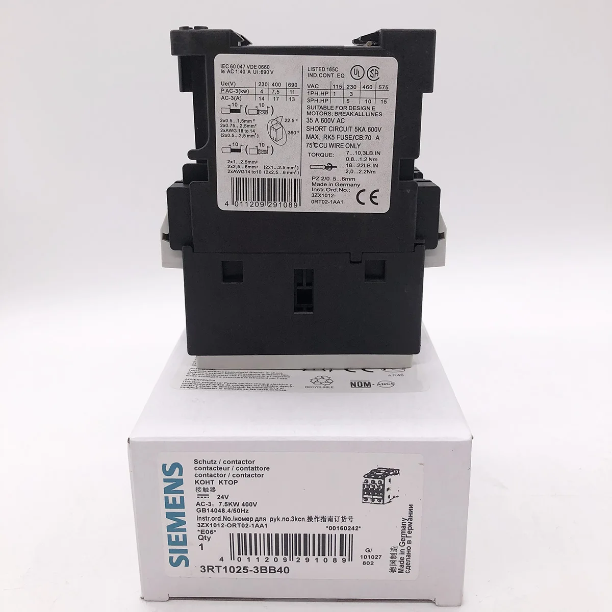 3rt1025 3b Original industrial automation COIL 24V 3-POLE CONTACTOR SIRIUS 3rt1025 3b 24V DC
3rt1025 3b Original industrial automation COIL 24V 3-POLE CONTACTOR SIRIUS 3rt1025 3b 24V DC