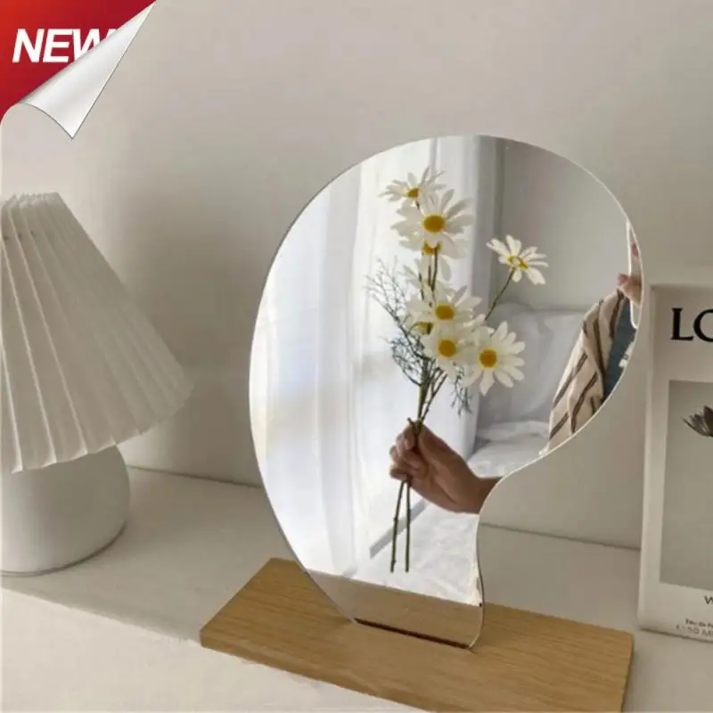 Creative Irregular Makeup Mirror Korean Style Acrylic Decorative Mirror With Wooden Base Household Cosmetic Mirror
Creative Irregular Makeup Mirror Korean Style Acrylic Decorative Mirror With Wooden Base Household Cosmetic Mirror
