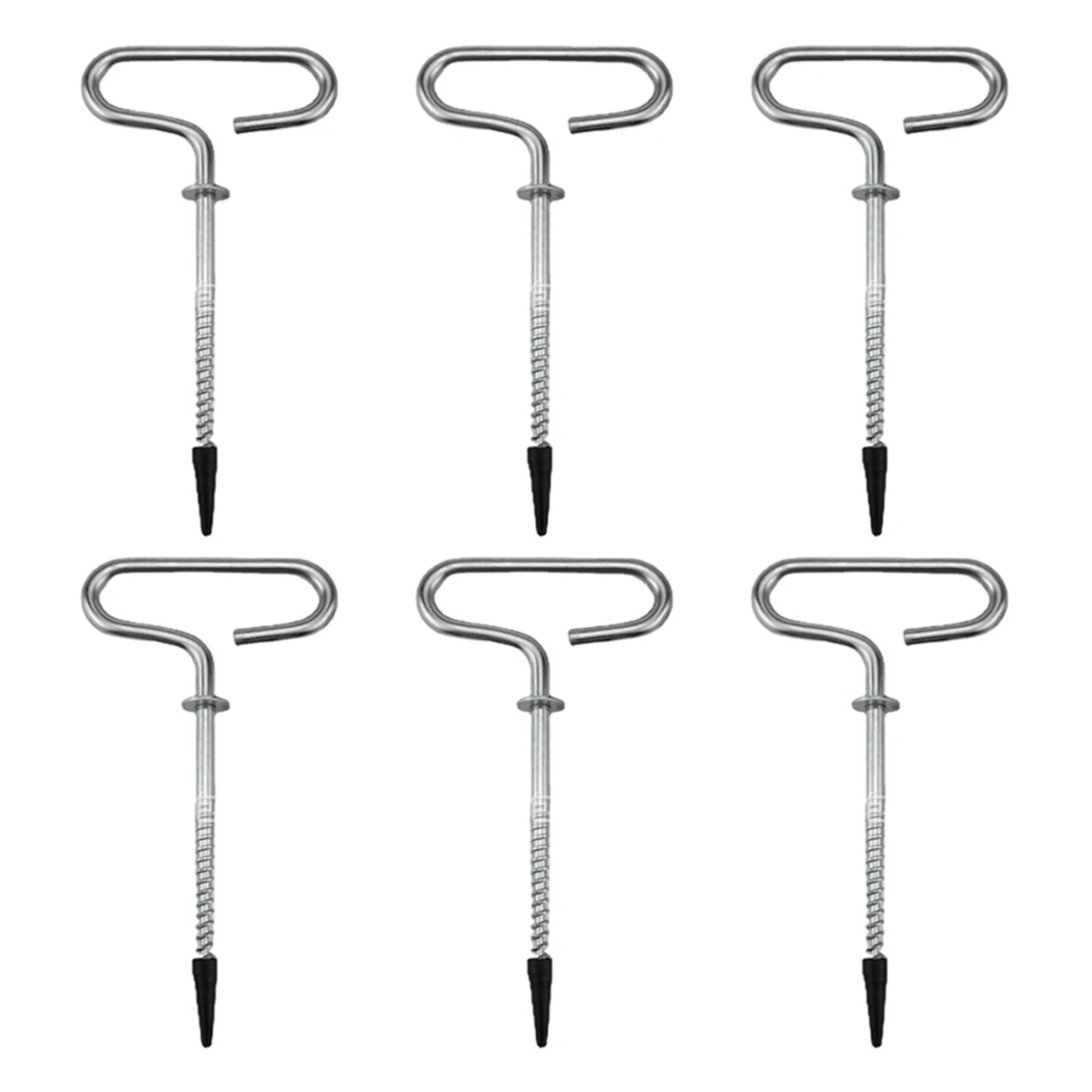 6pcs Camping Tent Stakes Threaded Spikes Ice Fishing Shed Stakes Deep Threads Handle Design As Small Ice Drills
6pcs Camping Tent Stakes Threaded Spikes Ice Fishing Shed Stakes Deep Threads Handle Design As Small Ice Drills
