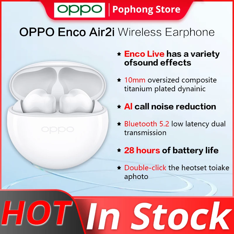 Наушники OPPO ENCO Air 2i TWS, беспроводные наушники Bluetooth, наушники с шумоподавлением и ии, беспроводные наушники, Время работы батареи 28 часов
Наушники OPPO ENCO Air 2i TWS, беспроводные наушники Bluetooth, наушники с шумоподавлением и ии, беспроводные наушники, Время работы батареи 28 часов