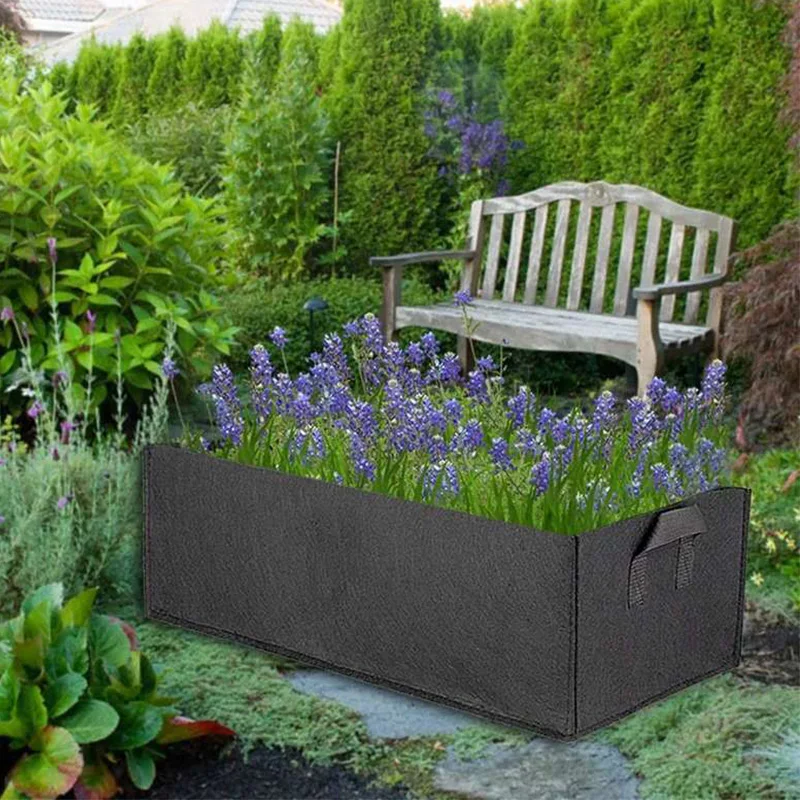 Rectangle Felt Planting Bag Garden Planting Container Grow Bags Breathable Pot For Plants Nursery Pot For Ornamental Vegetable
Rectangle Felt Planting Bag Garden Planting Container Grow Bags Breathable Pot For Plants Nursery Pot For Ornamental Vegetable