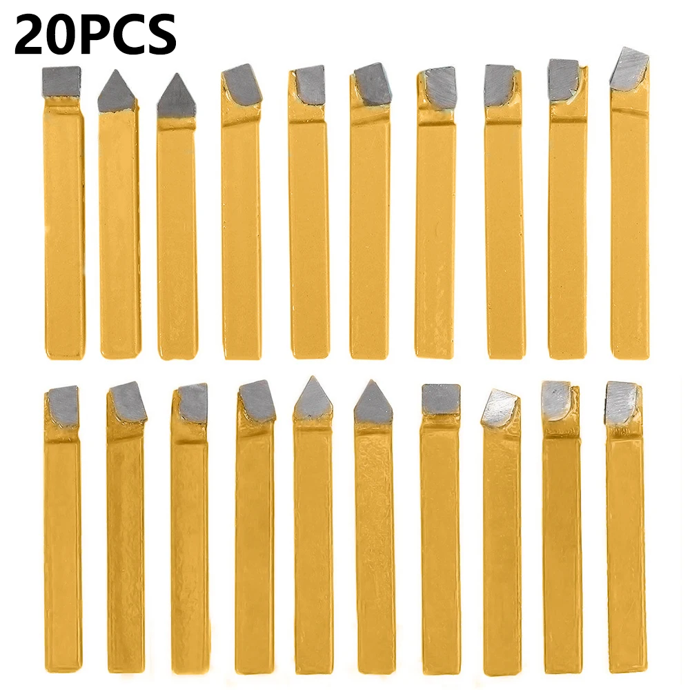 20Pcs Carbide Lathe Tool 1/4" Carbide Tip Tipped Cutter Tool Bit Cutter Set Metal Lathe Tool Welding Turning Tool Holder
20Pcs Carbide Lathe Tool 1/4" Carbide Tip Tipped Cutter Tool Bit Cutter Set Metal Lathe Tool Welding Turning Tool Holder