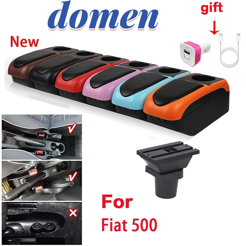 For Fiat 500 Armrest box Interior special Retrofit parts Car Armrest box Center Storage box with cup holder USB Car accessories
For Fiat 500 Armrest box Interior special Retrofit parts Car Armrest box Center Storage box with cup holder USB Car accessories