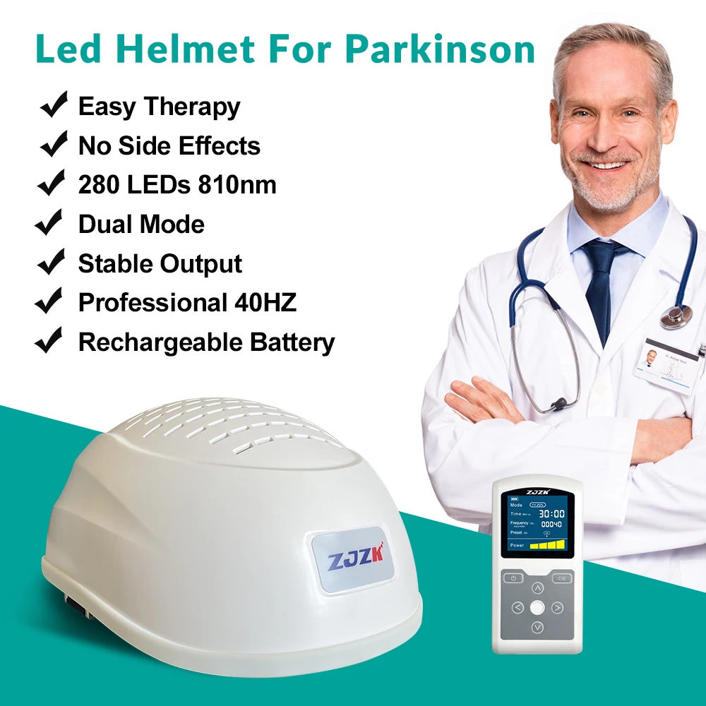 

Dementia Patients Use Cost-effective safe Physiotherapy Instrument 810nm LED PBM Helmet