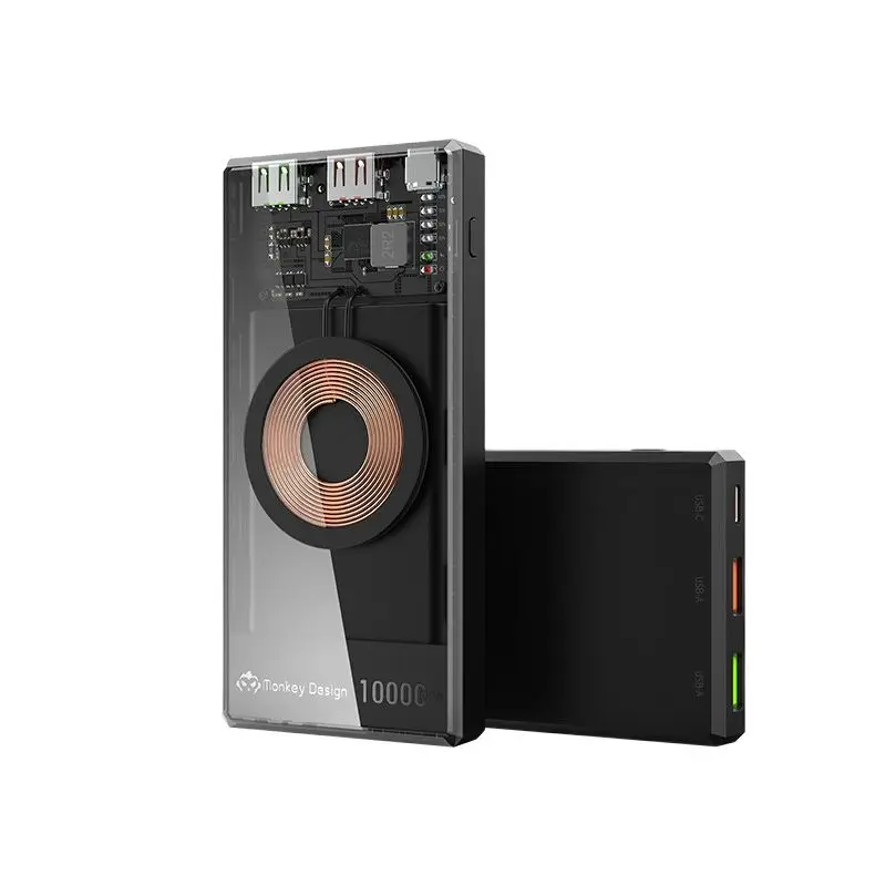 Power Bank Беспроводная зарядка PD20W Прозрачный внешний аккумулятор Вспомогательная батарея для мобильного телефона для iPhone Xiaomi Samsung
Power Bank Беспроводная зарядка PD20W Прозрачный внешний аккумулятор Вспомогательная батарея для мобильного телефона для iPhone Xiaomi Samsung