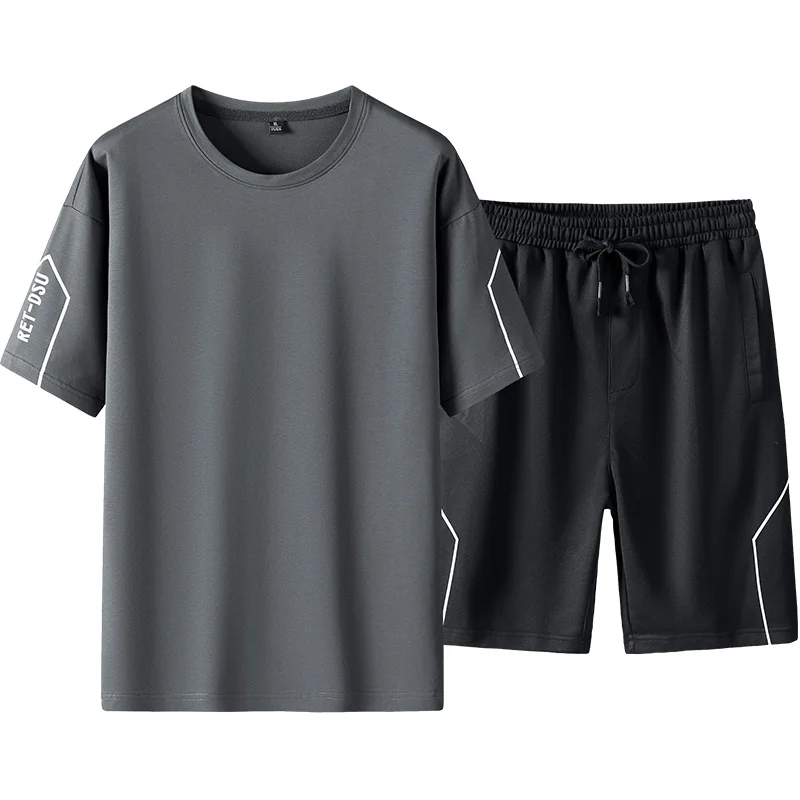 New Summer Sport Short Sleeved Set Men Letter Print Casual Sportswear 2 Piece Shorts Sets Mens Loose Tracksuit Clothing
New Summer Sport Short Sleeved Set Men Letter Print Casual Sportswear 2 Piece Shorts Sets Mens Loose Tracksuit Clothing