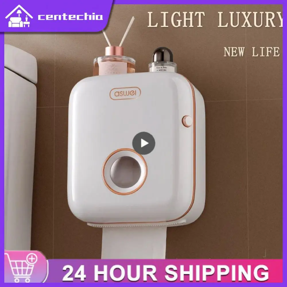Toilet Paper Holder Wall Mounted Toilet Paper Container Simple Tissue Box Waterproof Napkin Holders Paper Dispenser No Punching
Toilet Paper Holder Wall Mounted Toilet Paper Container Simple Tissue Box Waterproof Napkin Holders Paper Dispenser No Punching