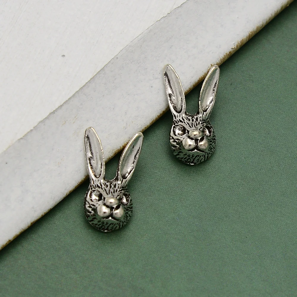 20pcs/lot--9x17mm Antique Silver Plated Easter Charms Rabbit Bunny Head Pendants For Diy Jewelry Making Supplies Findings
20pcs/lot--9x17mm Antique Silver Plated Easter Charms Rabbit Bunny Head Pendants For Diy Jewelry Making Supplies Findings