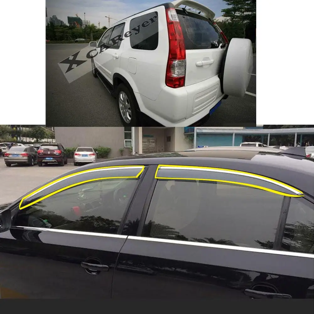 Car Body Styling Sticker Plastic Window Glass Wind Smoke Visor Rain/Sun Guard Vent Protector For Honda CRV CR-V 2001-2006
Car Body Styling Sticker Plastic Window Glass Wind Smoke Visor Rain/Sun Guard Vent Protector For Honda CRV CR-V 2001-2006