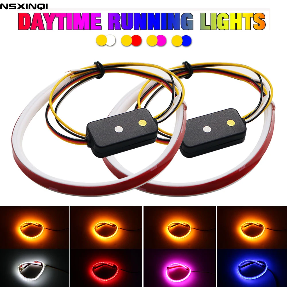 NSXINQI 2pcs Car DRL Flexible LED Daytime Running Lights Turn Signal Lamp Headlight Waterproof 30cm 45cm 60cm White Yellow Blue
NSXINQI 2pcs Car DRL Flexible LED Daytime Running Lights Turn Signal Lamp Headlight Waterproof 30cm 45cm 60cm White Yellow Blue