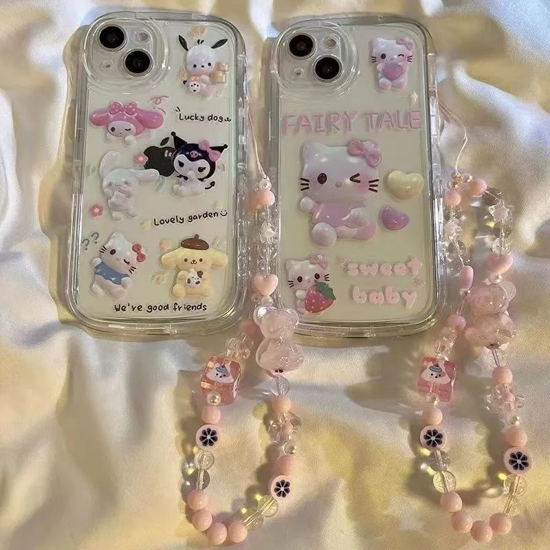 Hello Kitty Sanrio Kuromi With Bracelet Phone Case For Samsung Galaxy S21 S21 FE Plus Note20 Ultra A51 A71 5G Cover Y2k Girl
Hello Kitty Sanrio Kuromi With Bracelet Phone Case For Samsung Galaxy S21 S21 FE Plus Note20 Ultra A51 A71 5G Cover Y2k Girl