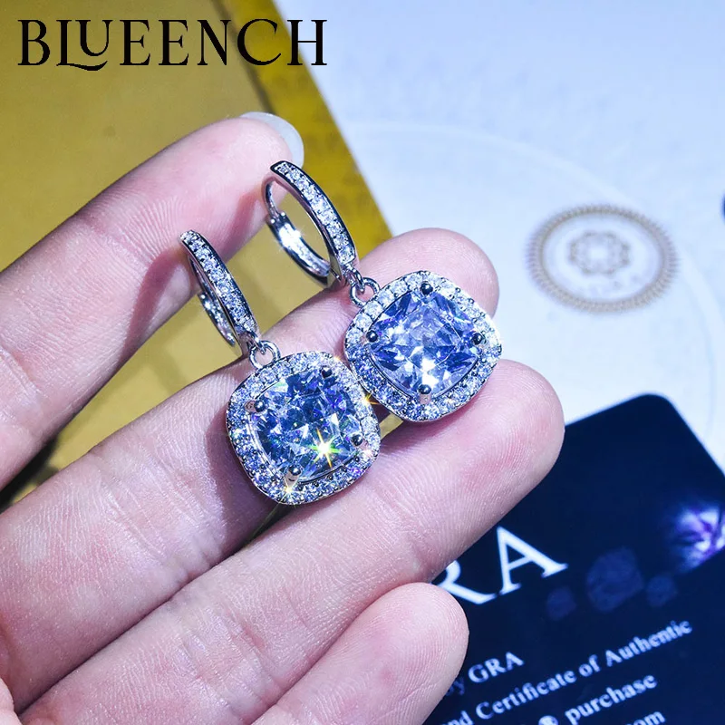 Blueench 925 Sterling Silver Square Blue Zircon Earrings Are Suitable For Women To Propose Wedding Fashion Romantic Jewelry
Blueench 925 Sterling Silver Square Blue Zircon Earrings Are Suitable For Women To Propose Wedding Fashion Romantic Jewelry