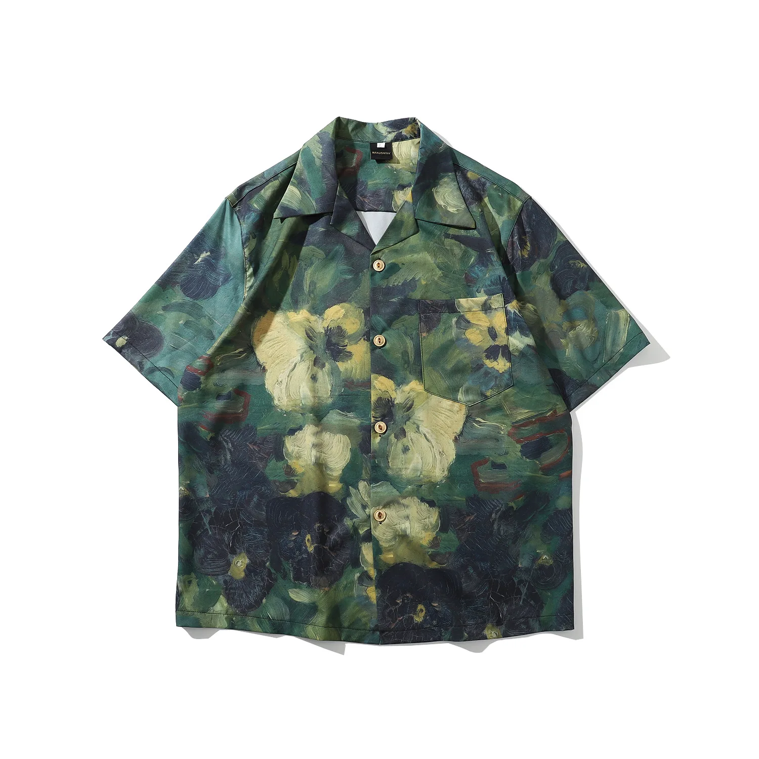 Retro Oil Painting Full Printed Short-Sleeved Shirt Men's Fashion Brand Loose Bf Idle Style Casual men clothing
Retro Oil Painting Full Printed Short-Sleeved Shirt Men's Fashion Brand Loose Bf Idle Style Casual men clothing