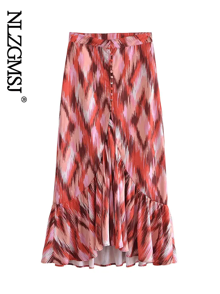 Nlzgmsj ZBZA Women Vintage Elegant Pleated Midi Skirt Side Zipper Slit Female Skirts Chic Faldas Mujer 202203
Nlzgmsj ZBZA Women Vintage Elegant Pleated Midi Skirt Side Zipper Slit Female Skirts Chic Faldas Mujer 202203