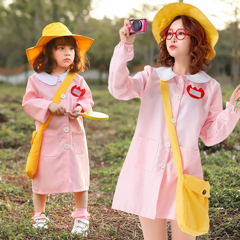 adult children girl Kindergarten buttons uniform costume with hat and bag For an outing cosplay costume
adult children girl Kindergarten buttons uniform costume with hat and bag For an outing cosplay costume