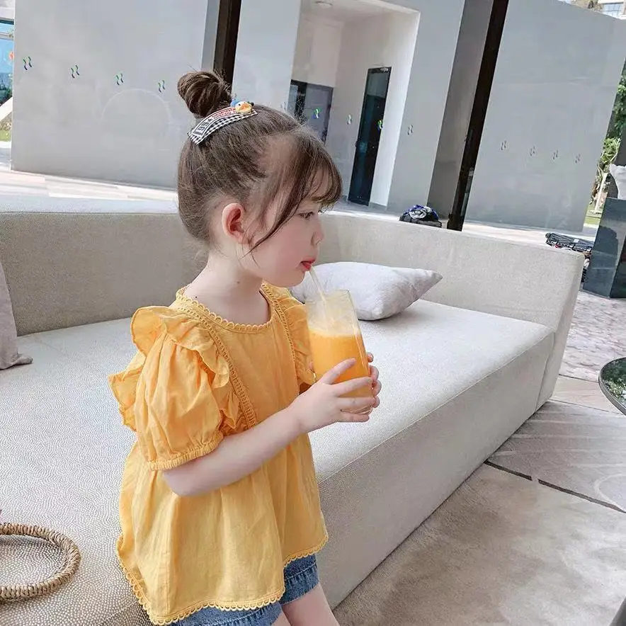 2022 Summer New Fashion Girls Blouse Puff Sleeves Shirt Cotton Lace Ruffles Children Girl Casual Tops Blouse Kids Clothes V26
2022 Summer New Fashion Girls Blouse Puff Sleeves Shirt Cotton Lace Ruffles Children Girl Casual Tops Blouse Kids Clothes V26