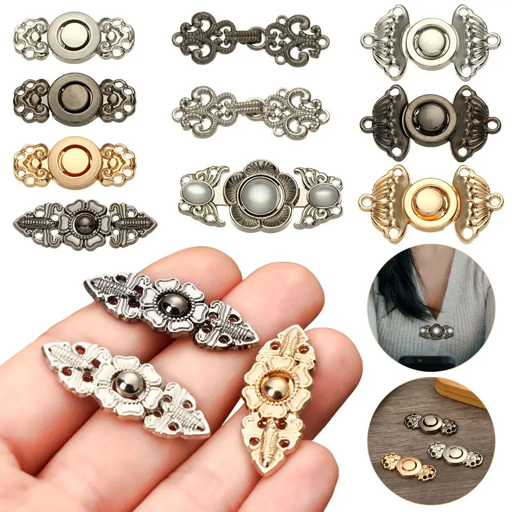 6Pcs Retro Metal Buttons Sweater Cardigan Connection Buckle Cape Cloak Clasp Cheongsam Buckle Scarf Clasp DIY Sewing Crafts
6Pcs Retro Metal Buttons Sweater Cardigan Connection Buckle Cape Cloak Clasp Cheongsam Buckle Scarf Clasp DIY Sewing Crafts