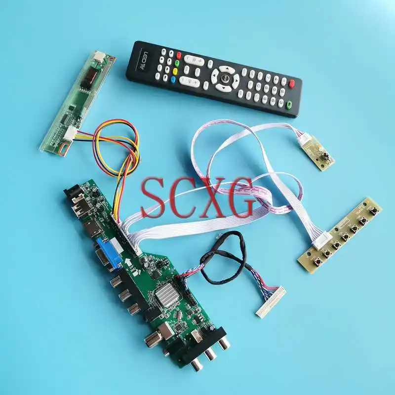 Для CLAA154WA03 CLAA154WA04 монитор DVB плата цифрового Драйвера USB HDMI-совместимый VGA AV RF 1-CCFL 15,4 дюйма Семейный комплект 1280*800