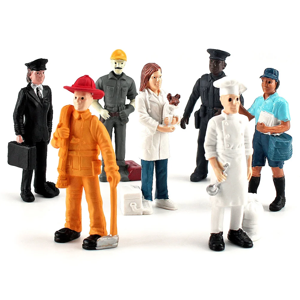 

People Figures Figurines Farmfarmer Worker Figurine Mini Kids Modellittle Models Tinylandscape Family Figure Toys Construction