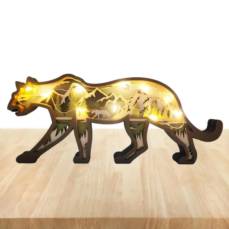 Creative Forest Animal Wood Crafts Forest Animal Multi-Layered 3D Decor Natural Wooden Wall Art With LED Light For Baby Room
Creative Forest Animal Wood Crafts Forest Animal Multi-Layered 3D Decor Natural Wooden Wall Art With LED Light For Baby Room