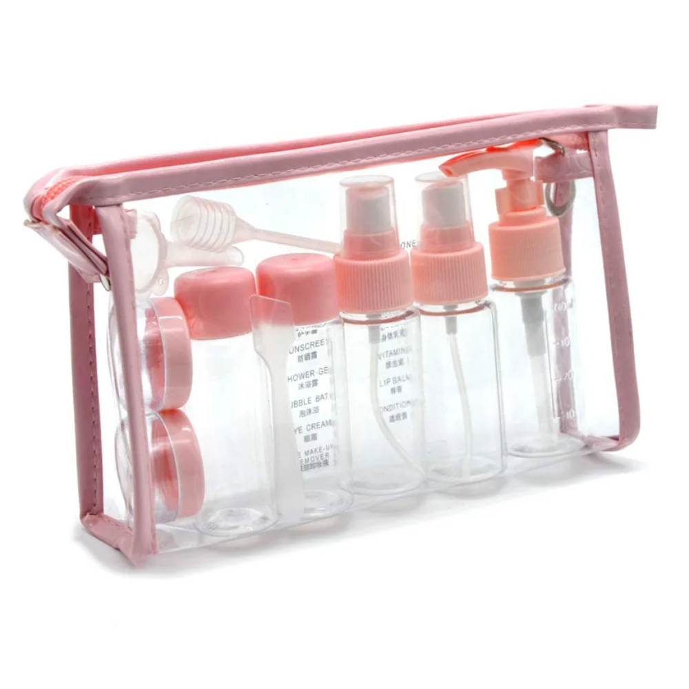 

10Pcs/Set Spray Emulsion Bottle Cosmetics Protable Travel Split Bottling Cosmetics Container PET Plastic Refillable Bottles