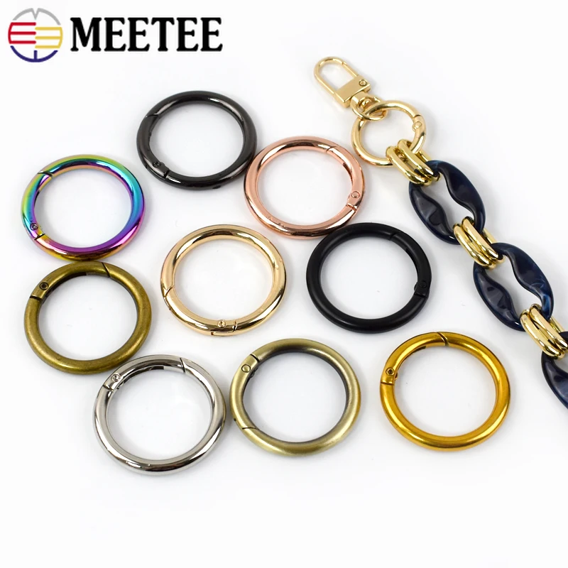 5/10Pcs Meetee 16/20/25/32/38mm Metal Spring O Ring Buckles Handbag Strap Connection Snap Hook Keychain Pet Collar Snap Clamp
5/10Pcs Meetee 16/20/25/32/38mm Metal Spring O Ring Buckles Handbag Strap Connection Snap Hook Keychain Pet Collar Snap Clamp