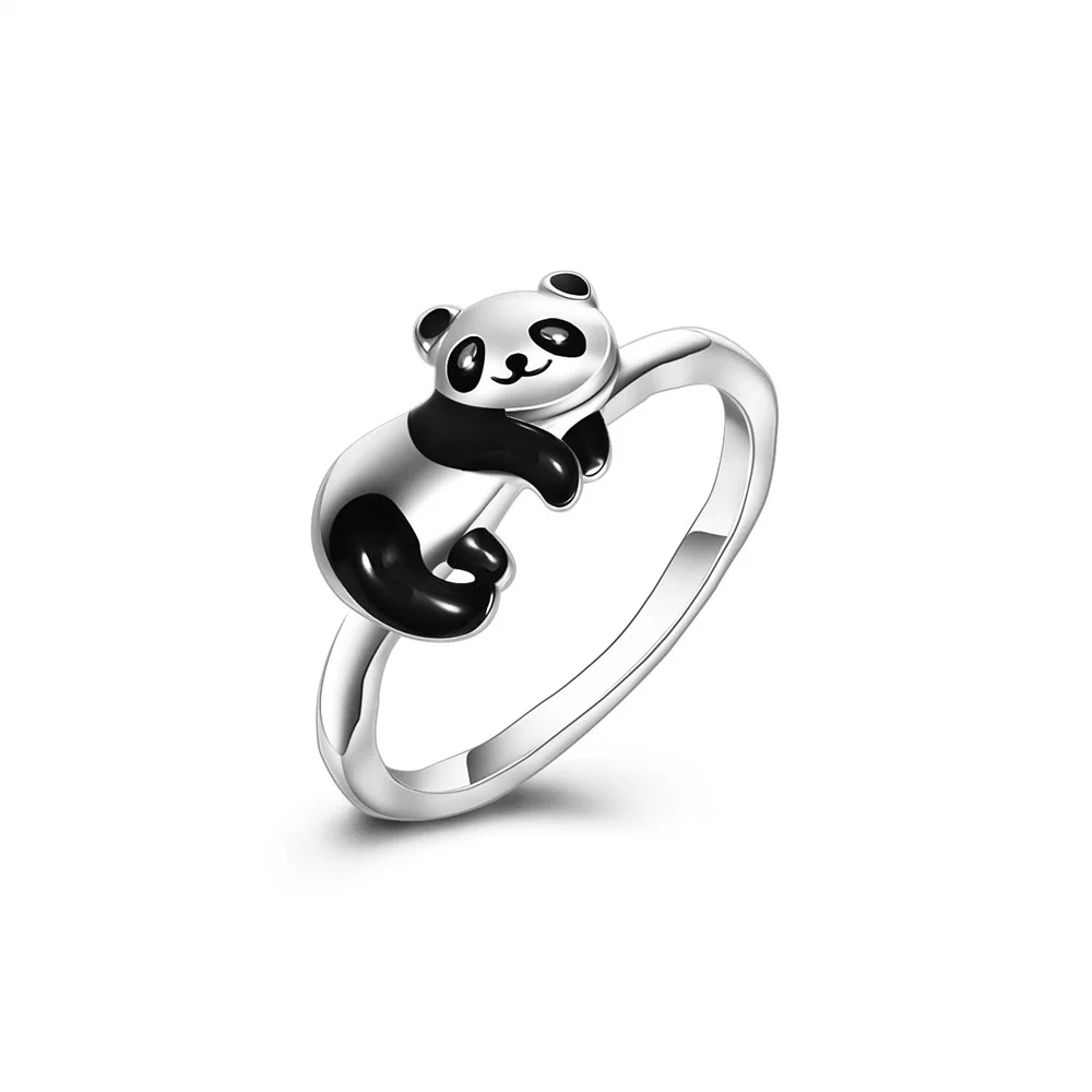 2023 New Panda Ring Fashion Silver Plated Enamel Ring Lovely Animal Jewelry Accessory for Woman Man Christmas Gift 
2023 New Panda Ring Fashion Silver Plated Enamel Ring Lovely Animal Jewelry Accessory for Woman Man Christmas Gift