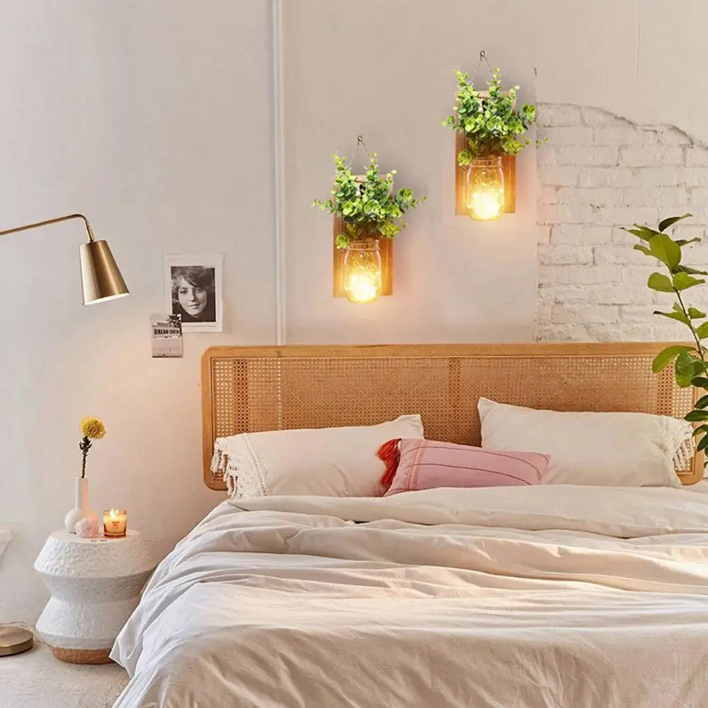 Indoor Wall Light Attractive Battery-operated Easy to Hang Glass Jar LED Lamp Wall Art Decoration Party Supplies
Indoor Wall Light Attractive Battery-operated Easy to Hang Glass Jar LED Lamp Wall Art Decoration Party Supplies