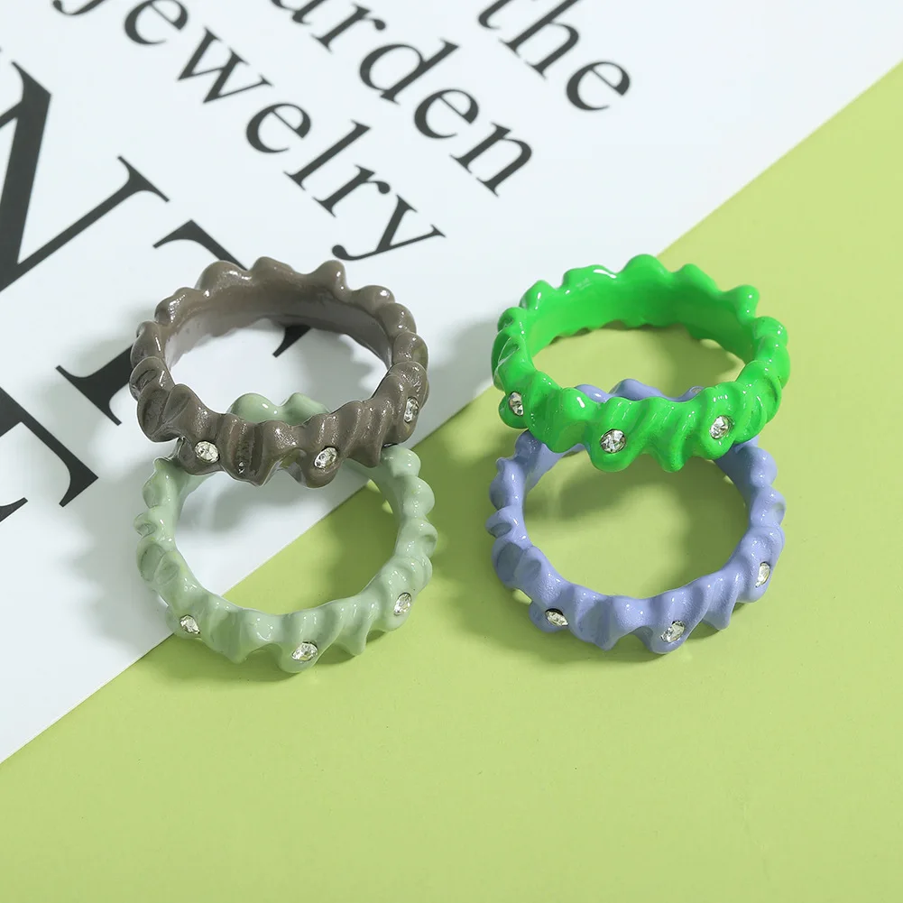 New Fashion Irregular Geometric Thread Colorful Drop Oil Crystal Rhinestone Zircon Metal Lace Ring For Women Party Jewelry Gifts
New Fashion Irregular Geometric Thread Colorful Drop Oil Crystal Rhinestone Zircon Metal Lace Ring For Women Party Jewelry Gifts