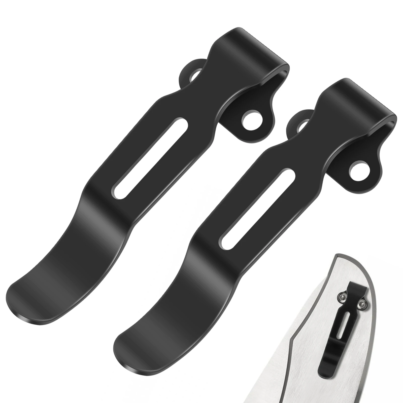 2Pcs Deep Carry Pocket Clips Titanium Alloy Pocket Clip Durable Small Pocket Cutter Clip Replacement Portable Mini Cutter
2Pcs Deep Carry Pocket Clips Titanium Alloy Pocket Clip Durable Small Pocket Cutter Clip Replacement Portable Mini Cutter