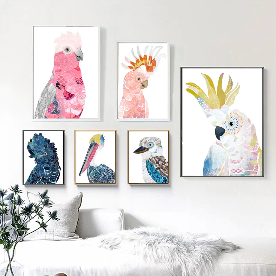 Colorful Bird Parrot Sparrow Feather Nordic Posters And Prints Art Canvas Painting Animal Wall Pictures For Kids Room Decoration
Colorful Bird Parrot Sparrow Feather Nordic Posters And Prints Art Canvas Painting Animal Wall Pictures For Kids Room Decoration