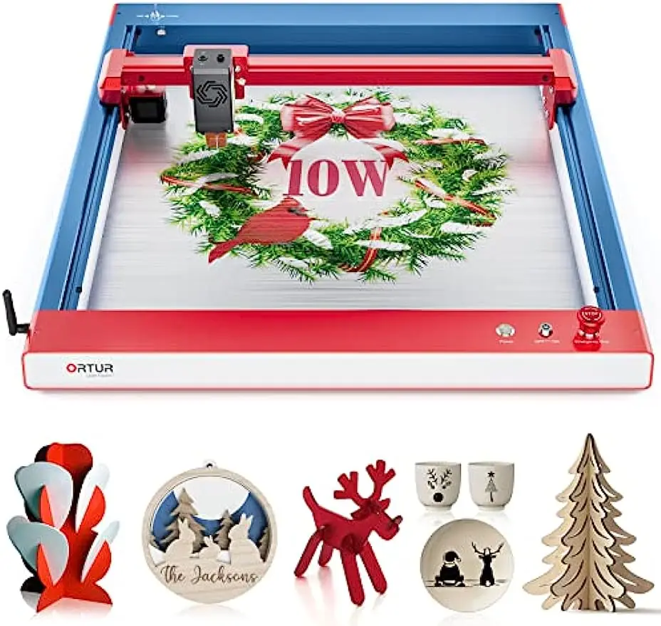 ORTUR Laser Master 3, App Control 10W Laser Cutter and Engraver, 20000mm/min Laser Engraving Machine for Wood and Metal00mm
ORTUR Laser Master 3, App Control 10W Laser Cutter and Engraver, 20000mm/min Laser Engraving Machine for Wood and Metal00mm
