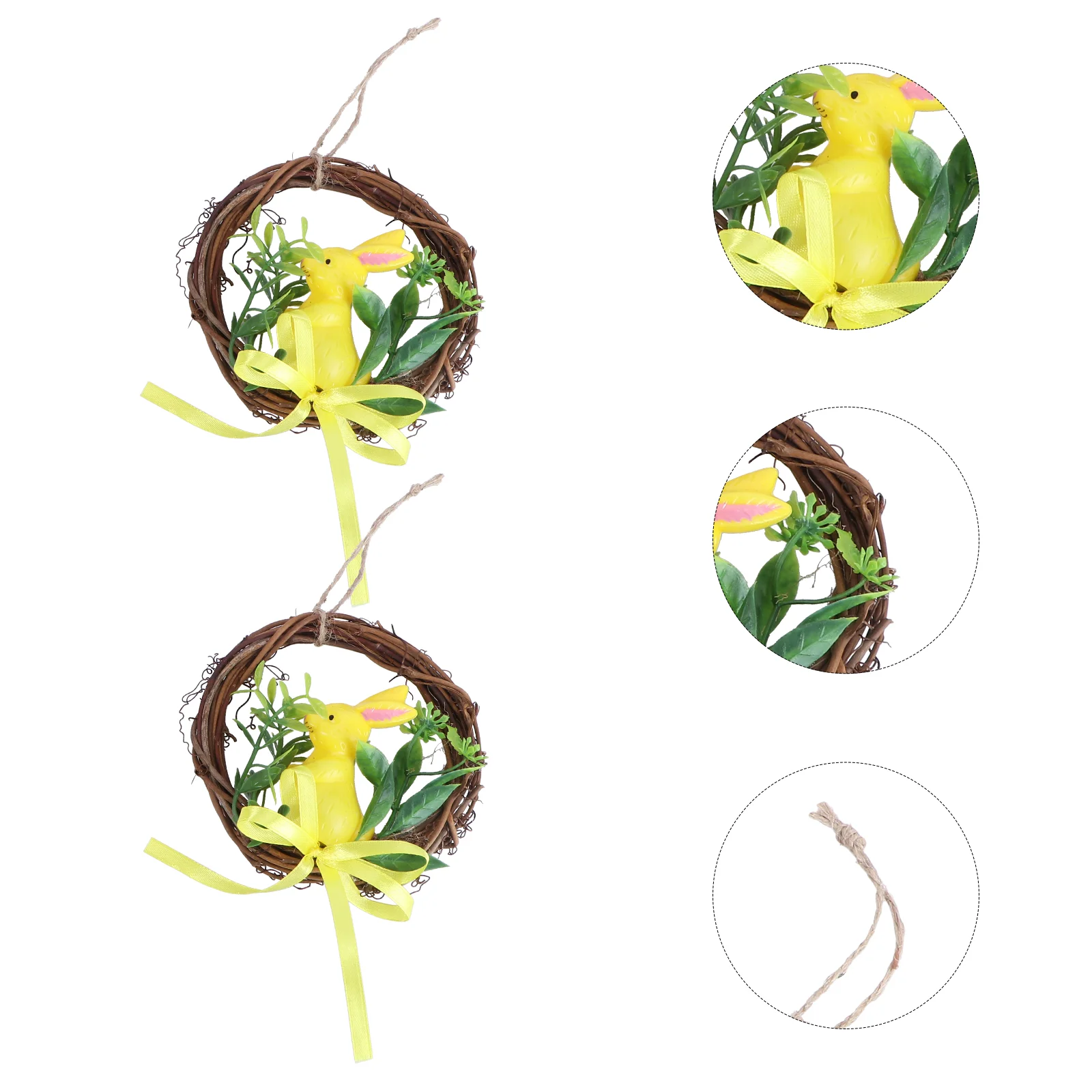 2pcs Artificial Door Decoration Hanging Garland Easter Garland Easter Wreath Pendant
2pcs Artificial Door Decoration Hanging Garland Easter Garland Easter Wreath Pendant