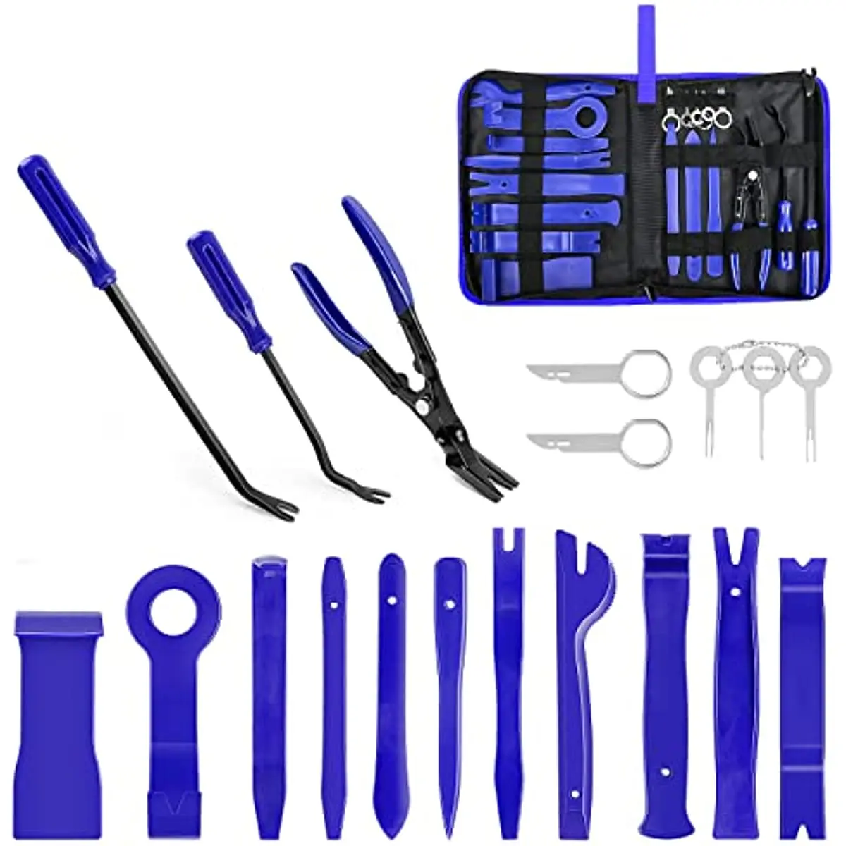 19Pcs Trim Removal Tool Set Clip Plier Upholstery Remover Nylon Car Panel Removal Set with Portable Storage Bag
19Pcs Trim Removal Tool Set Clip Plier Upholstery Remover Nylon Car Panel Removal Set with Portable Storage Bag