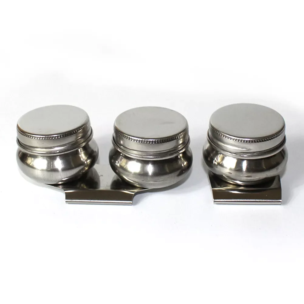 Stainless Steel Art Supplies Easy Clean Drum Shape Student Painting Oil Pot School Palette Single Double Hole Dipper
Stainless Steel Art Supplies Easy Clean Drum Shape Student Painting Oil Pot School Palette Single Double Hole Dipper