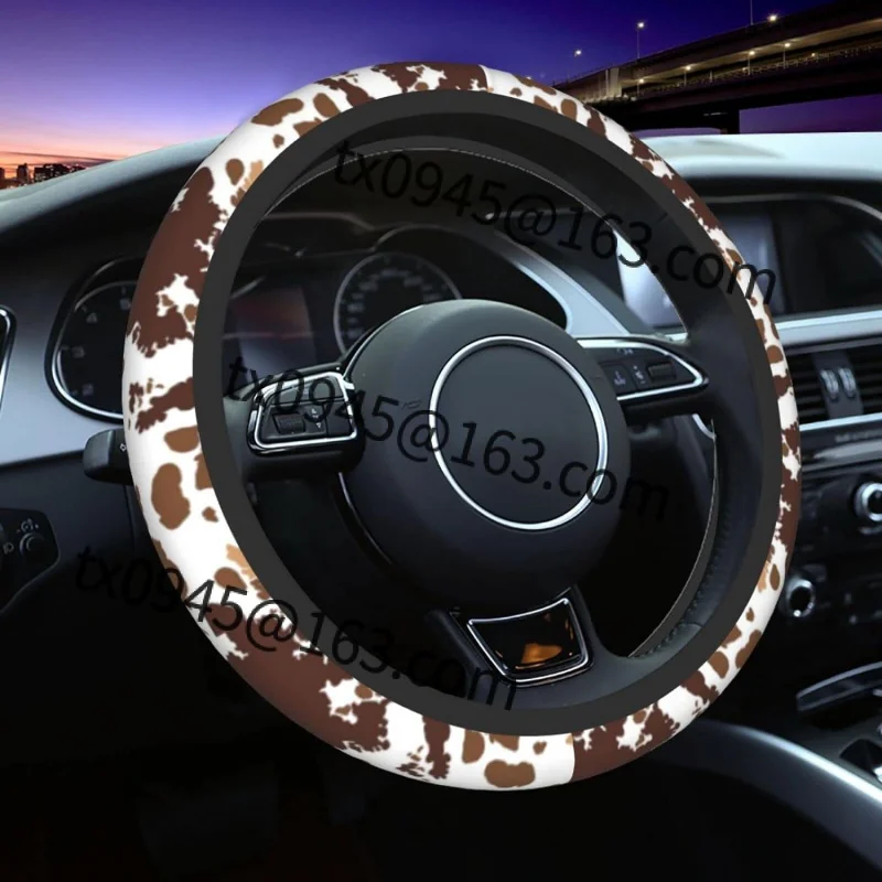 Brown Cow Print Steering Wheel Cover Universal 15 Inches for Women Men, Neoprene Anti-Slip Cute Car Steering Wheel Grip Wrap Car
Brown Cow Print Steering Wheel Cover Universal 15 Inches for Women Men, Neoprene Anti-Slip Cute Car Steering Wheel Grip Wrap Car