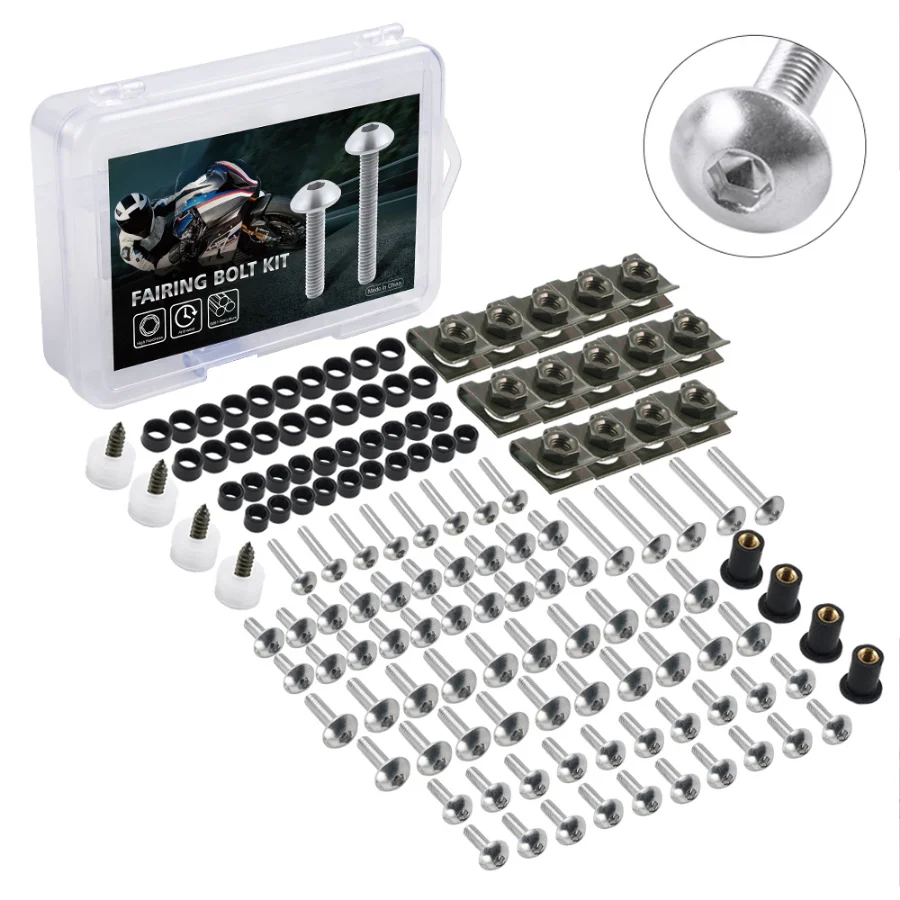 177PCS CNC Fairing Kit For Honda CB650R PCX 125 NC750X ADV 350 X ADV 750 350 CB500X CB125R CBR600RR CB500F CB1000R Screw Bolts 
177PCS CNC Fairing Kit For Honda CB650R PCX 125 NC750X ADV 350 X ADV 750 350 CB500X CB125R CBR600RR CB500F CB1000R Screw Bolts