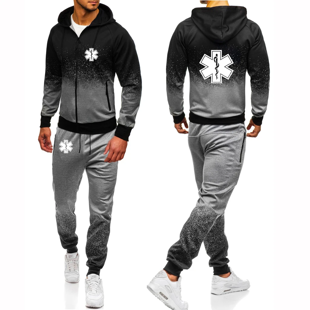 EMT Paramedic Emergency Medical 2023 Men's New Street Gradient Color Hoodies Casual Jackets Sport Coats+Trousers Suits 
EMT Paramedic Emergency Medical 2023 Men's New Street Gradient Color Hoodies Casual Jackets Sport Coats+Trousers Suits