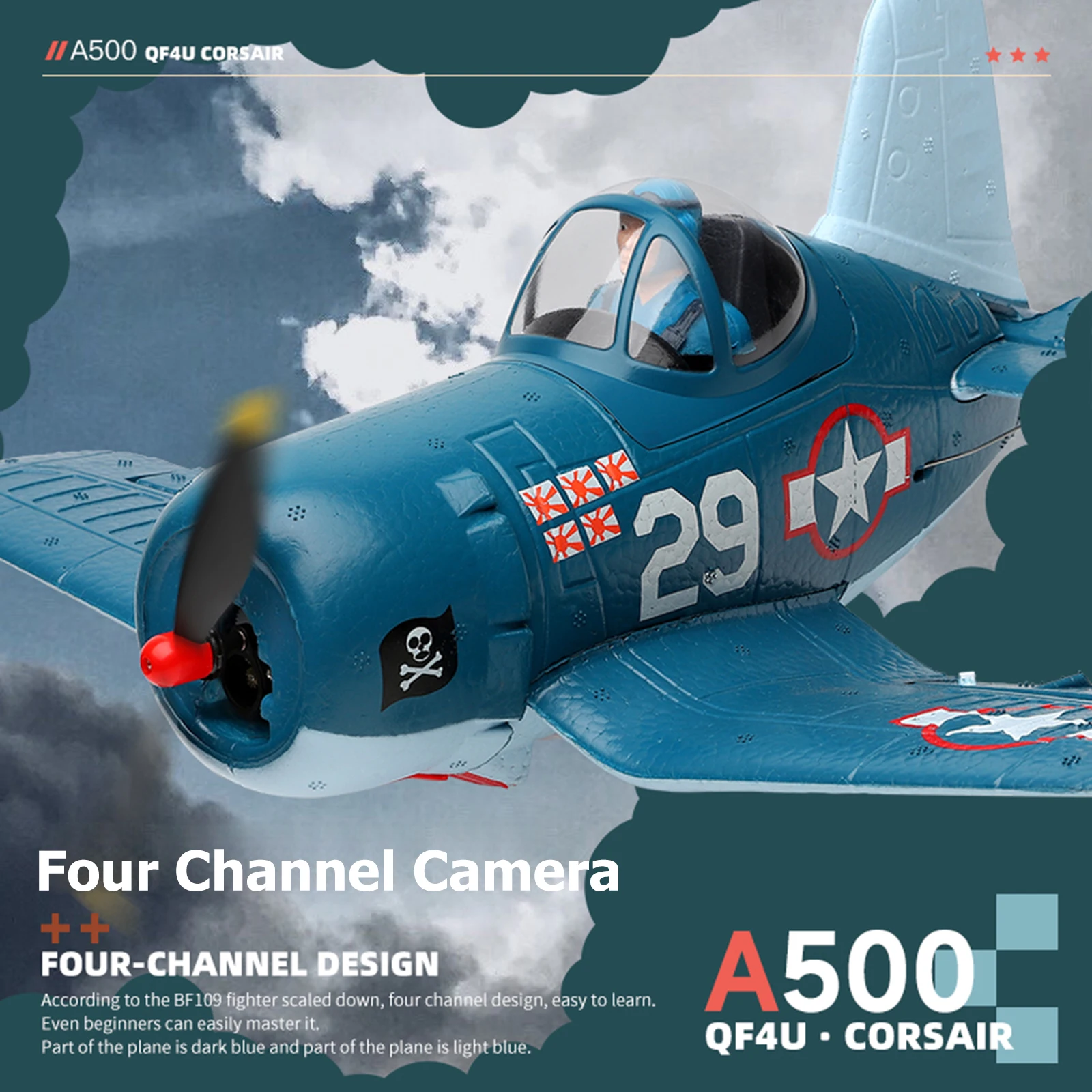 2.4GHz Remote Control Airplane 6-axis Gyroscope 4 Channels RC Airplane 6G/3D Modes Remote Control Aircraft EPP Foam Adults Toys
2.4GHz Remote Control Airplane 6-axis Gyroscope 4 Channels RC Airplane 6G/3D Modes Remote Control Aircraft EPP Foam Adults Toys