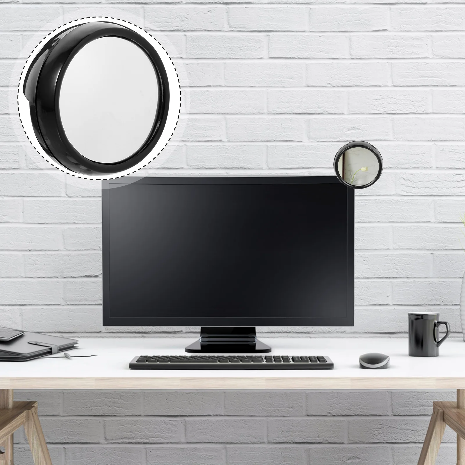 Mirror Computer Rearview Rear View Cubicle Desk Office Monitor Screen Magnifying Clip Safety Pc You Convex Behind See Laptop
Mirror Computer Rearview Rear View Cubicle Desk Office Monitor Screen Magnifying Clip Safety Pc You Convex Behind See Laptop
