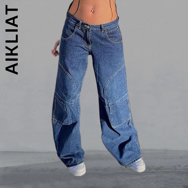 Aikliat Girls Women Jeans High Waist Baggy 2022 Loose Denim Pants Y2k Long Jeans Woman Ladies Trousers Jeans Woman
Aikliat Girls Women Jeans High Waist Baggy 2022 Loose Denim Pants Y2k Long Jeans Woman Ladies Trousers Jeans Woman