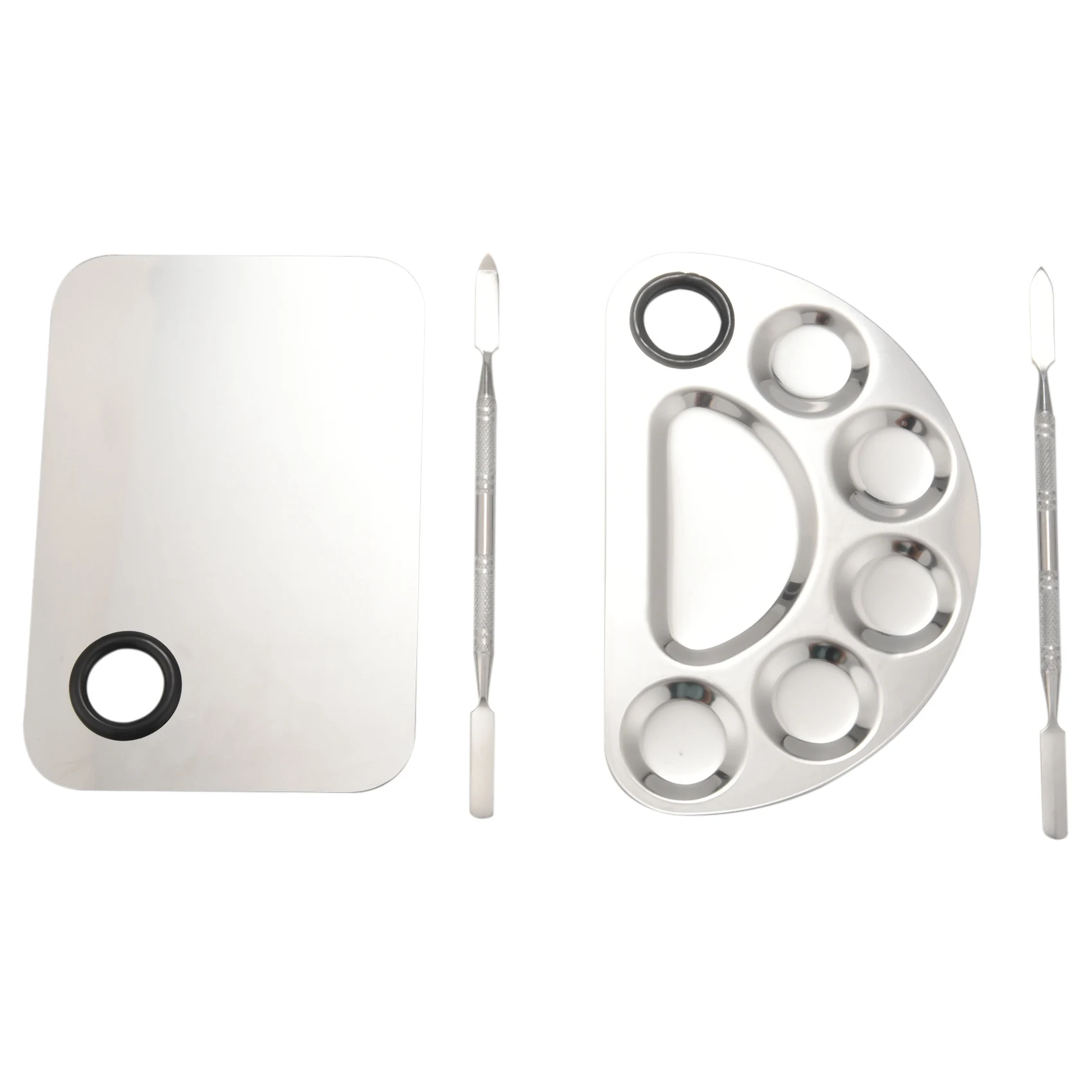 Makeup Mixing Palette Stainless Steel Cosmetic Palette Professional Nail-Art Palette with Spatula Tool
Makeup Mixing Palette Stainless Steel Cosmetic Palette Professional Nail-Art Palette with Spatula Tool